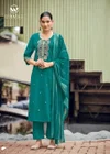 Raahi By Woodee Viscose Silk Kurti With Bottom Dupatta